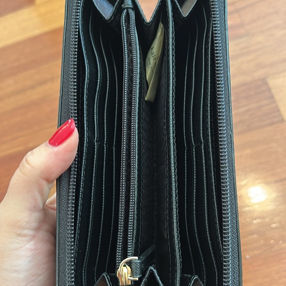 Kate Spade Wallet Greta Court NEDA black Glitter Wallet NWOT - Picture 5 of 9